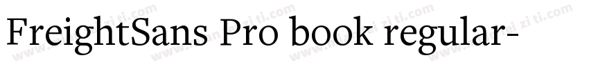 FreightSans Pro book regular字体转换